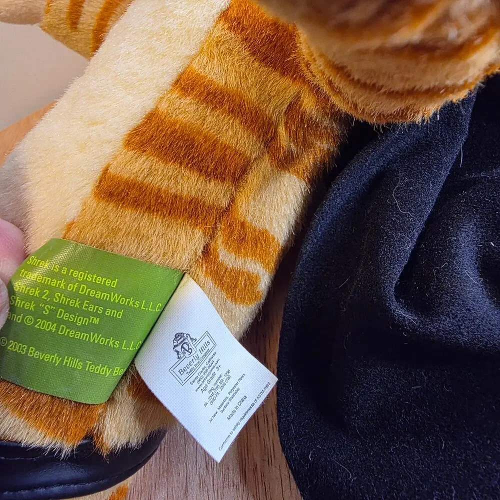 Puss in Boots Plush from Shrek Franchise by BeverlyHills Teddy Bear Company